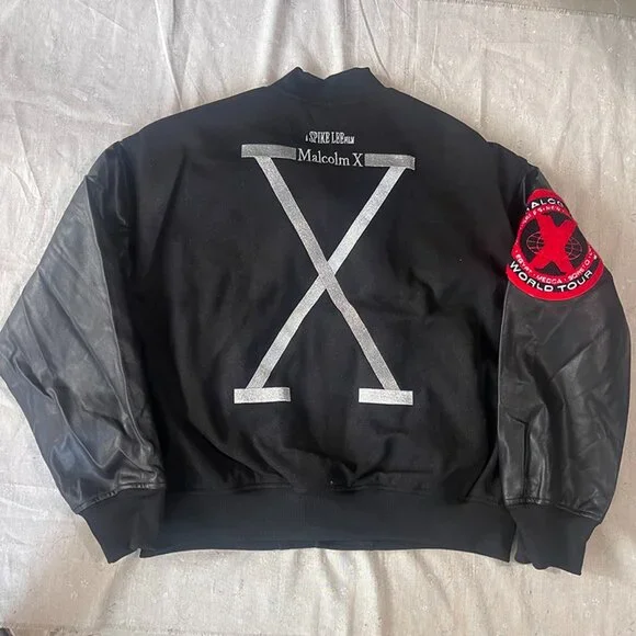 Supreme x 40 Acres Malcolm X Varsity Jacket